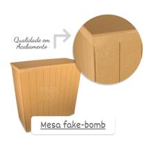 Mesa Fake Madeira Mdf crú Para Festas Decorações Riscada