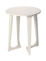 Mesa final Accent Offex Modern Home Decorative Redonda Branca