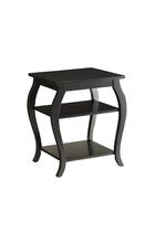 Mesa final Acme Becci Wooden Top 2 Prateleiras Preta