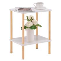 Mesa final Apicizon de 2 camadas, lado pequeno com armazenamento branco+natural