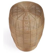Mesa final Butler Bellarose Gold Metal em forma de tambor 48cm Mesa final Butler Bellarose Gold Metal em forma de tambor 48cm