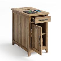 Mesa final de fazenda LINSY HOME com estação de carregamento e gaveta