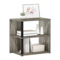 Mesa final Furinno Romain de 2 camadas em carvalho francês/preto