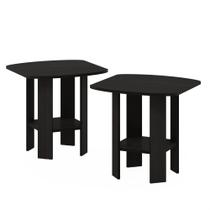Mesa final Furinno Simple Design, pacote com 2 espresso Mesa final Furinno Simple Design, pacote com 2 espresso