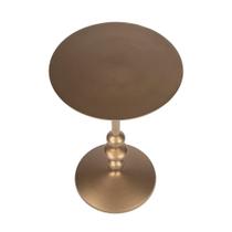 Mesa final Offex Transitional Round Bronze Round Bronze Pedestal Base