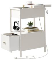 Mesa final SOOWERY com estação de carregamento, gabinete flip top