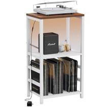 Mesa final YAKANJ YAKANJ com suporte de toca-discos de luz LED