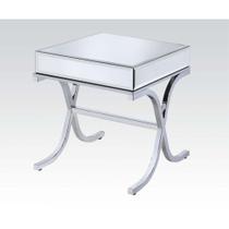 Mesa final Yardlio Yuri Square Mirrored Top Chrome Base