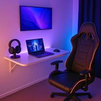 Mesa Fixa de Parede 100x50cm Branca Bordas Arredondadas Sala, Varanda, Cozinha, Quarto Mesa Fixa de Parede 100x50cm Branca Bordas Arredondadas Sala, Varanda, Cozinha, Quarto