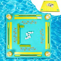 Mesa flutuante de mahjong 3tyto dupla face com porta-copos Mesa flutuante de mahjong 3tyto dupla face com porta-copos