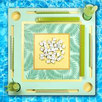 Mesa flutuante de Mahjong Deminely 81 cm versátil para jogos na piscina Mesa flutuante de Mahjong Deminely 81 cm versátil para jogos na piscina