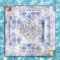Mesa Flutuante para Jogo de Mahjong MinFyberd 81x81cm Azul