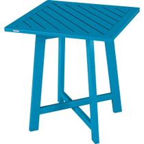 Mesa Fold Quadrada Média Dobrável Azul Tramontina