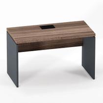 Mesa Frontal PE 40 Pandin 1,21 M Walnut e Grafito