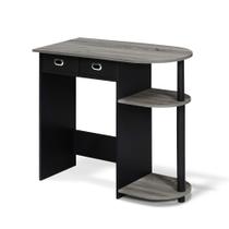 Mesa Furinno Go Green Home Laptop com 2 caixas de gavetas em carvalho francês