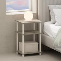 Mesa Furinno Just 3 camadas Sonoma Oak White 29x34x58 cm Mesa Furinno Just 3 camadas Sonoma Oak White 29x34x58 cm
