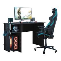Mesa Gamer 3875 Preto Qmovi Mesa Gamer 3875 Preto Qmovi