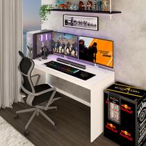 Mesa Gamer Battlestation Branco - Panorama Móveis Mesa Gamer Battlestation Branco - Panorama Móveis