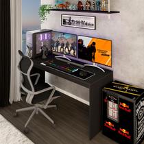Mesa Gamer Battlestation Onix Tx - Panorama Móveis Mesa Gamer Battlestation Onix Tx - Panorama Móveis