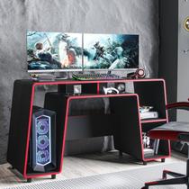 Mesa Gamer com Espaço para CPU London Politorno