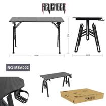 Mesa Gamer com Mousepad Suporte para Copo Headset Escrivaninha Revenger Mesa Gamer com Mousepad Suporte para Copo Headset Escrivaninha Revenger