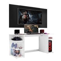 Mesa Gamer com Painel e Suporte TV 55" Guilda Multimóveis V3590