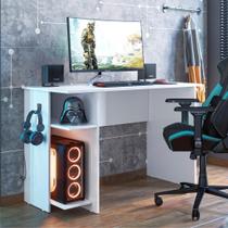 Mesa Gamer com Suporte de Fone Zalie Branco