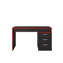 Mesa Gamer Escrivaninha DRX5000 3 Gavetas 178cm Preto