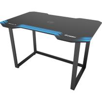Mesa Gamer Fortrek, Preto e Azul, Base em Metal, Tampo de MDF Revestido e Suporta Peso Máximo de 150 Kg - HMG01 Mesa Gamer Fortrek, Preto e Azul, Base em Metal, Tampo de MDF Revestido e Suporta Peso Máximo de 150 Kg - HMG01