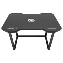 Mesa Gamer Fortrek Vickers, Preto e Cinza, Pés Niveladores, Tampo de MDF Revestido e Suporta Peso Máximo de 150 Kg - 72861