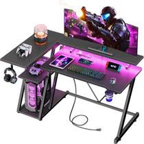 Mesa Gamer Korfile 40" em L com LED e tomada Mesa Gamer Korfile 40" em L com LED e tomada