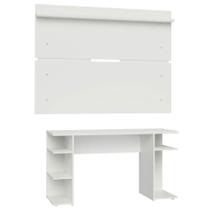 Mesa Gamer Madesa e Painel para até 65 Polegadas Branco