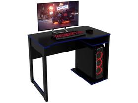 Mesa Gamer para PC 105x74cm ME4161 Preto Azul Mesa Gamer para PC 105x74cm ME4161 Preto Azul