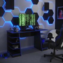 Mesa gamer para pc star preto/azul humagui