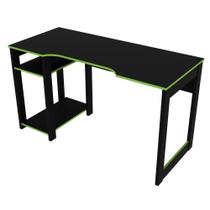 Mesa Gamer Reversível ME4152 Preto / Verde - Tecnomobili