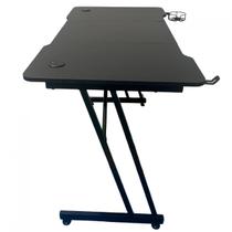 Mesa Gamer Slim Preta Escrivaninha Resistente Hayom MG1000 Mesa Gamer Slim Preta Escrivaninha Resistente Hayom MG1000