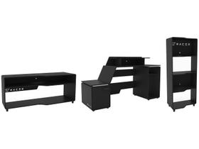 Mesa Gamer XT Racer Space Two + Rack para TV até