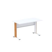 Mesa Gerência Aretto Pandin 1,34 M Branco e Laranja Picasso