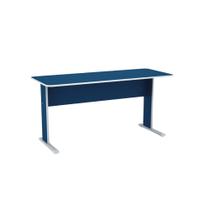 Mesa Gerência Maxxi Pandin 150 Cm Azul e Cinza