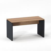 Mesa Gerência Pé Painel P25 Pandin 1,35 M Noce Naturale e Grafito Mesa Gerência Pé Painel P25 Pandin 1,35 M Noce Naturale e Grafito