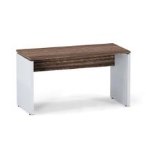 Mesa Gerência Pé Painel P25 Pandin 1,35 M Walnut e Cinza