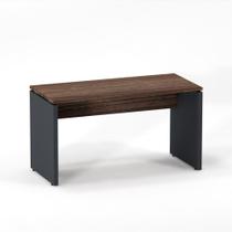 Mesa Gerência Pé Painel P25 Pandin 1,35 M Walnut e Grafito