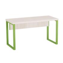 Mesa Gerência Tubolar PE 40 Pandin 1,50 x 0,60 M Casablanca e Verde