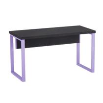 Mesa Gerência Tubolar PE 40 Pandin 1,50 x 0,60 M Preto e Lilas