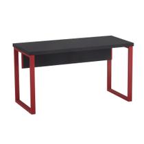 Mesa Gerência Tubolar PE 40 Pandin 1,50 x 0,60 M Preto e Vermelho