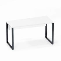 Mesa Gerência Tubular P25 Pandin 1,35 M Branco e Grafito