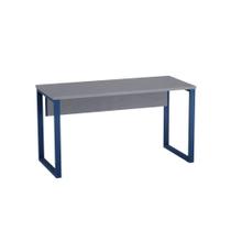 Mesa Gerência Tubular P25 Pandin 1,35 M Grafito e Azul Del Rey