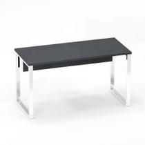 Mesa Gerência Tubular P25 Pandin 1,35 M Grafito e Branco