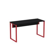 Mesa Gerência Tubular P25 Pandin 1,35 M Preto e Vermelho