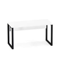 Mesa Gerencia Tubular P25 Pandin Branco e Preto 1.34 M